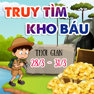 Truy tìm kho báu- Nhận ngàn quà to