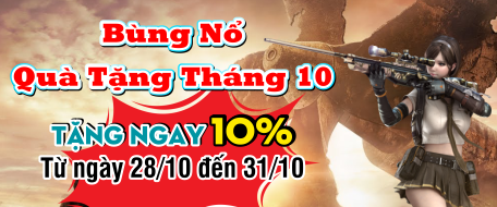 Bùng Nổ Quà Tặng Tháng 10