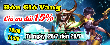 Đón GIờ Vàng - Giá Ưu Đãi 15%