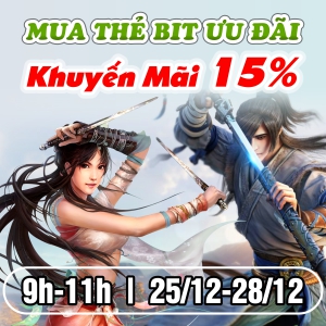 Mua Thẻ Bit Ưu Đãi - Khuyến Mãi 15%