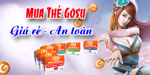 Mua Thẻ GoSu dành cho Game Thủ Sống Ở Nước Ngoài