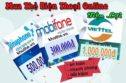 Mua thẻ điện thoại giá rẻ uy tín tại khothe.vn